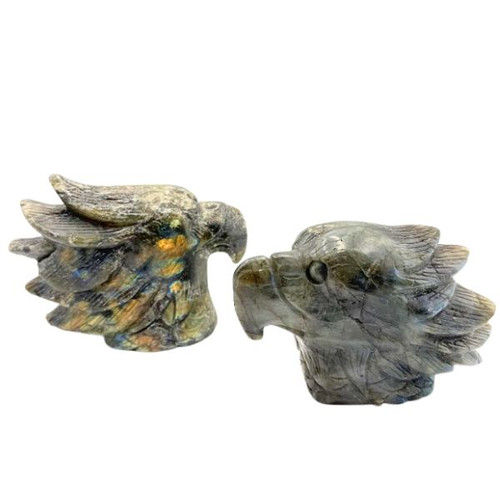 Shaped Stones - Carved Eagle Head - Labradorite