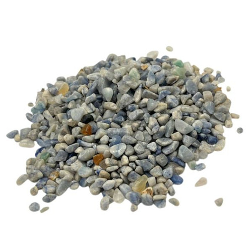 Tumbled, Blue Quartz - XS chips - Extra Small
