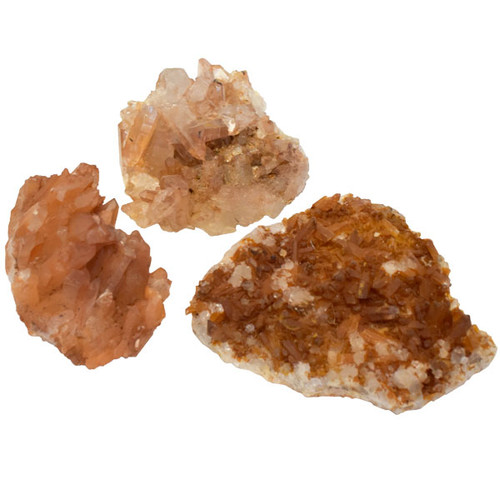 Tangerine Quartz Clusters - Assorted Sizes - per Lb.
