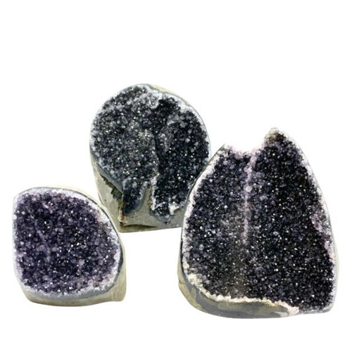 Black Amethyst Polished Edge Stand-Ups - X-Large