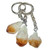 Mineral Keychains - Citrine Rough Point (12) Mineral Keychains - Citrine Rough Point (12)