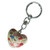 Harmony Heart Keychain - Cream - Flowers (6)