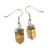 Earrings - Citrine Polished Faceted Point