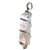 Silver Twist Point Pendant - Clear Quartz Aura