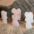 Praying Angel Figurine - Rose Quartz