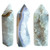 Polished Point - Agate with Druze XL
