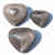 BACKORDER - Specialty Puffy Heart - Silver Sheen Obsidian