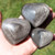 BACKORDER - Specialty Puffy Heart - Silver Sheen Obsidian