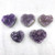 Polished Edge Hearts - Amethyst Cluster XSmall (5)