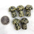 Carved Pocket Stone Mushrooms - Dalmation Jasper (5)