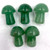 Carved Pocket Stone Mushrooms - Green Aventurine (5) Carved Pocket Stone Mushrooms - Green Aventurine (5)