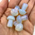 Carved Pocket Stone Mushrooms - Opalite (5)