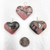 Gemstone Heart Pendant - Rhodonite