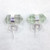 Stud Earrings - Prasiolite Double Terminated Point