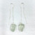 Thread Earrings - Rough Prasiolite