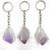 Mineral Keychains - Amethyst Angel Aura Rough Point (12) Mineral Keychains - Amethyst Angel Aura Rough Point (12)
