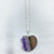BACKORDER - Amethyst Slice Heart Necklace