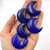 BACKORDER - Carved Pocket Stone Moons - Lapis Lazuli (35 mm) (5)