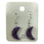 Earrings - Amethyst Cluster Moon