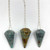 Faceted Pendulum - Amazonite with Garnet