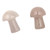 Carved Pocket Stone Mushrooms - Rose Quartz (5)