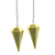 Faceted Pendulum - Serpentine Yellow