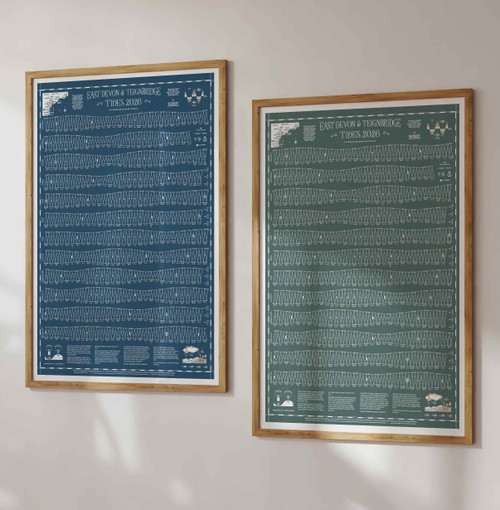 Tide Times Tables Hydrographical Chart East Devon Teignbridge Teignmouth Exmouth Exeter Sidmouth Dawlish Torquay Designed by Sharon Lee