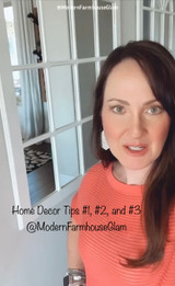 Home Decor Tips #1,  #2, and #3 at Modern Farmhouse Glam 