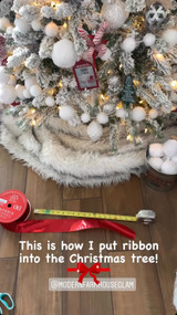 Tips & Tricks for Decorating Your Christmas Tree, including Ribbon Tutorial!