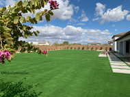 Backyard Artificial Turf at Modern Farmhouse Glam