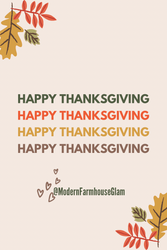 Thanksgiving Menu and Recipes at Modern Farmhouse Glam 