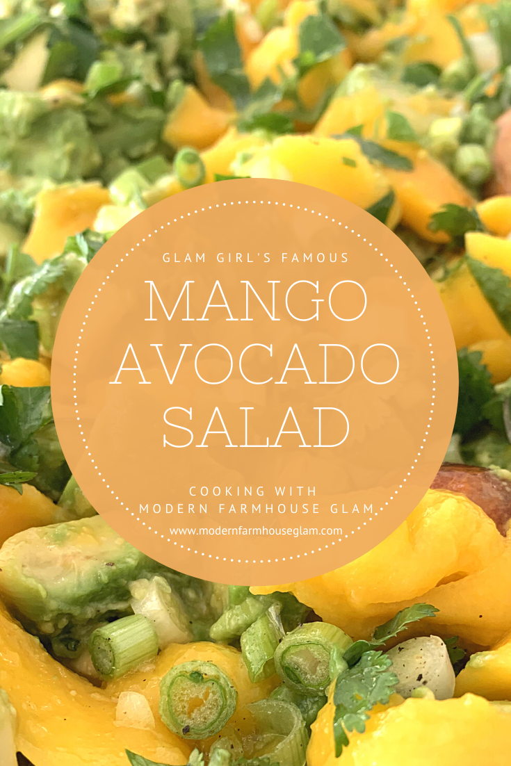 Mango Avocado Salad Recipe, healthy appetizer, fresh side dish, summer and spring recipes
