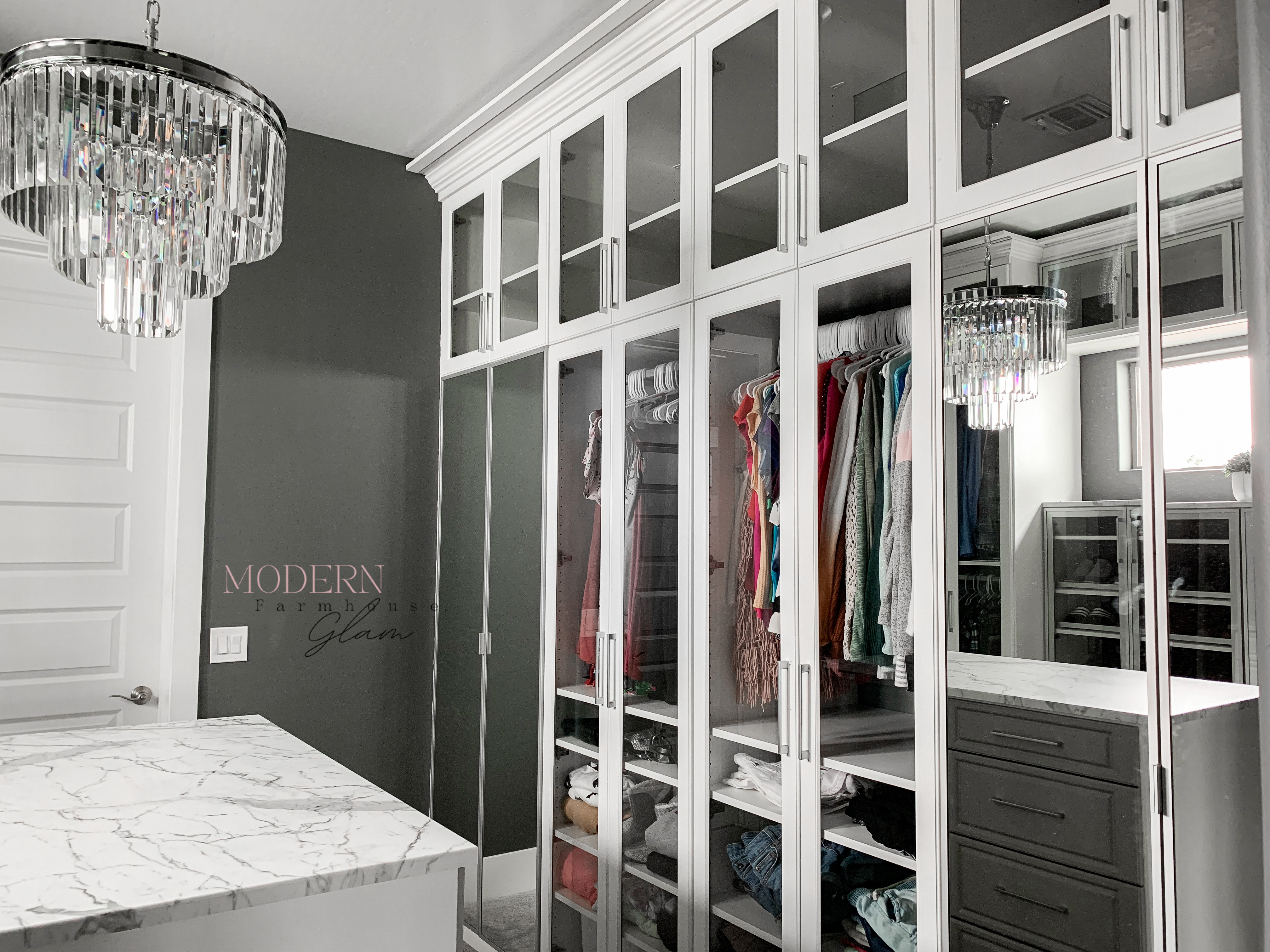 Master Closet Renovation at Modern Farmhouse Glam - Modern Farmhouse Glam