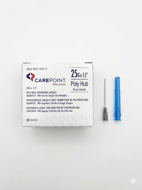 ALLISON CAREPOINT Poly Hub Hypodermic Needle Sterile Disposable 21G