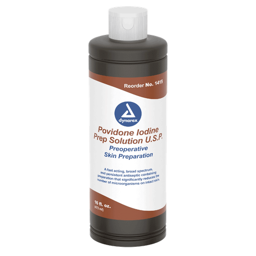 DYNAREX Povidone Iodine 10% Prep Solution 16oz