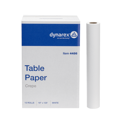 DYNAREX Table Paper 18" x 125' Crepe