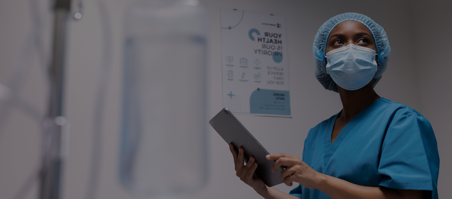 Healthcare professionals in a modern facility