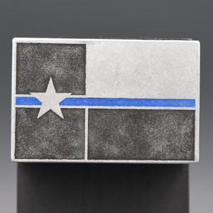 American Flag Black and Grey with Name Patch