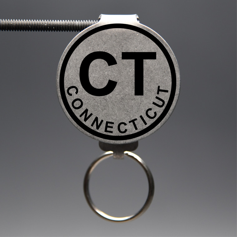 Connecticut- CT Keychain