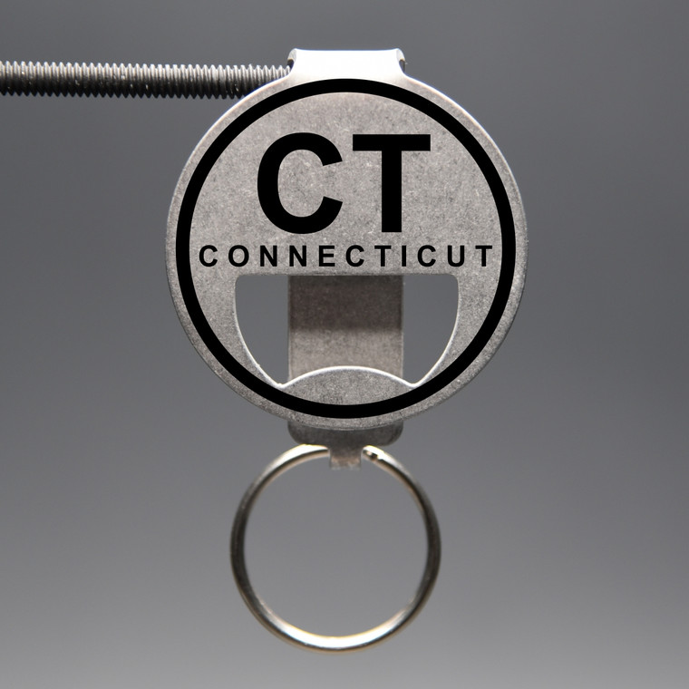 Connecticut- CT Bottle Opener Keychain