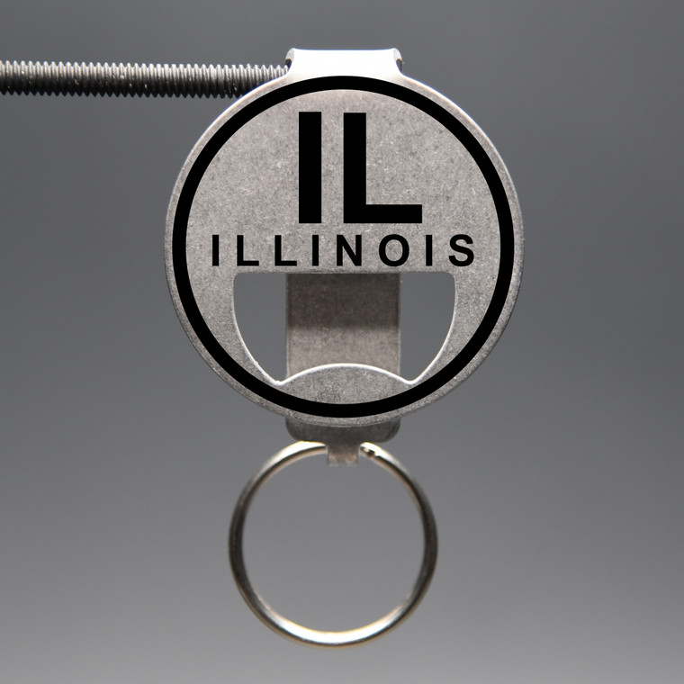 Illinois- IL Bottle Opener Keychain
