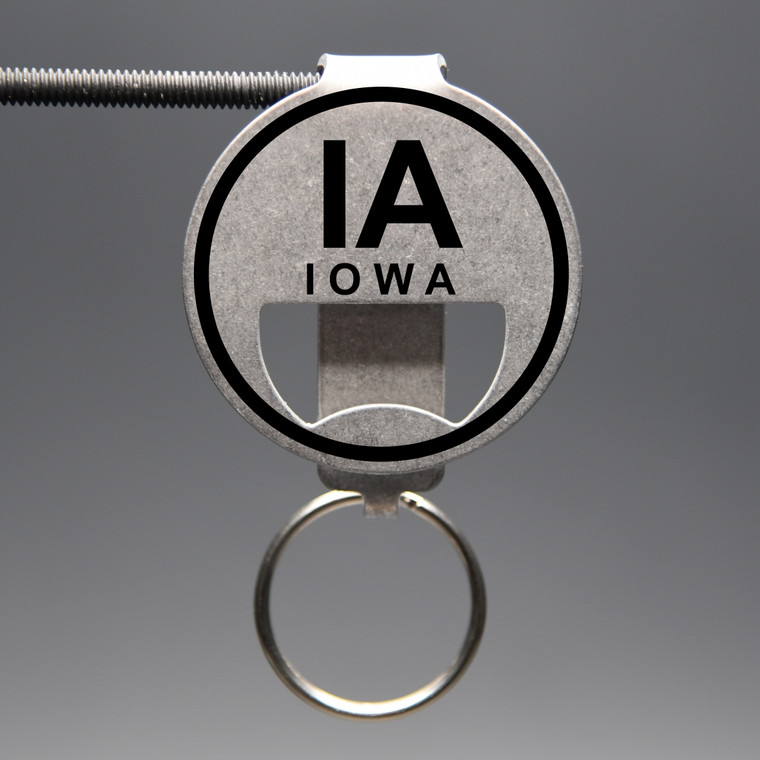 Iowa- IA  Bottle Opener Keychain