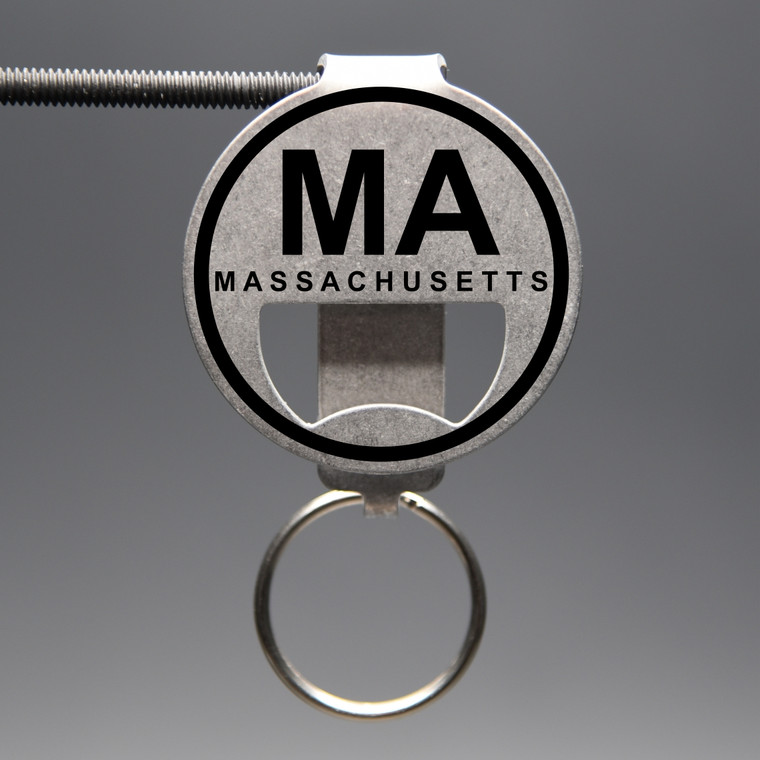 Massachusetts-MA Bottle Opener Keychain