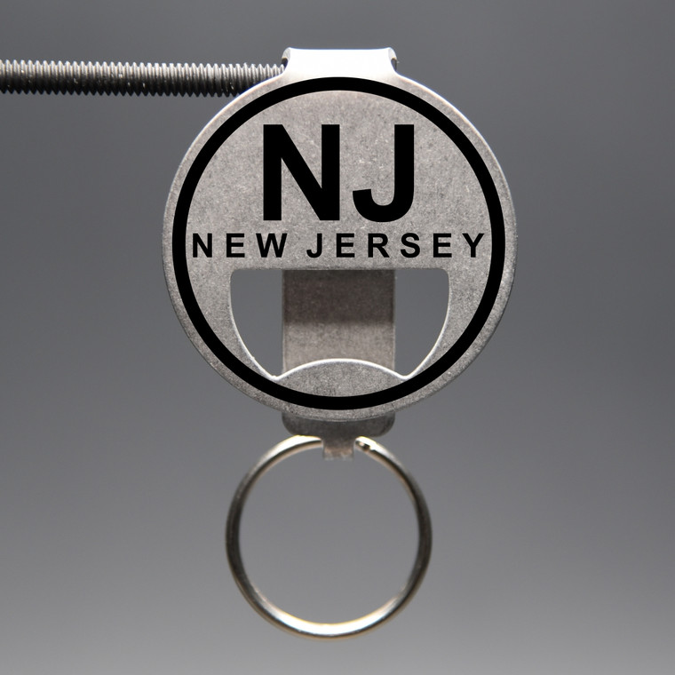 New Jersey Bottle Opener Keychain