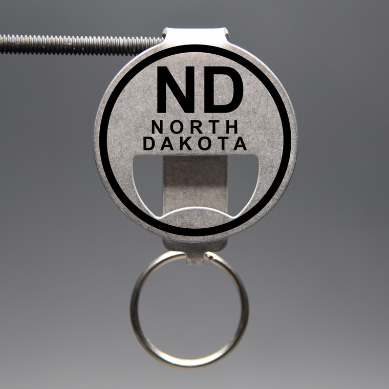 North Dakota- ND Bottle Opener Keychain