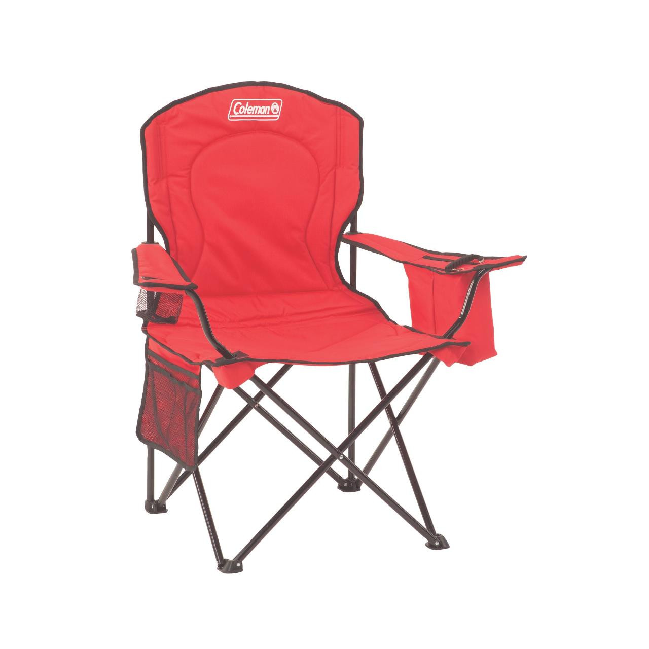Coleman Cooler Quad Chair - Red - Presleys Outdoors