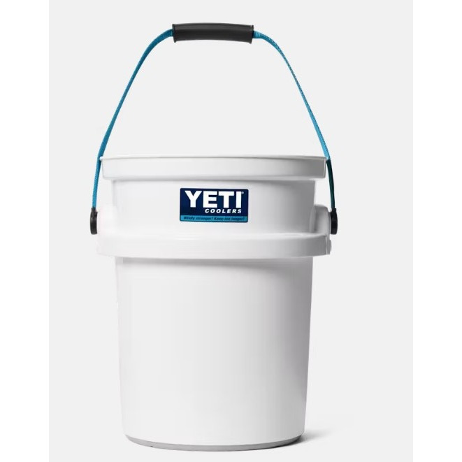 Yeti LoadOut 5-Gallon Bucket - White/Blue - Presleys Outdoors