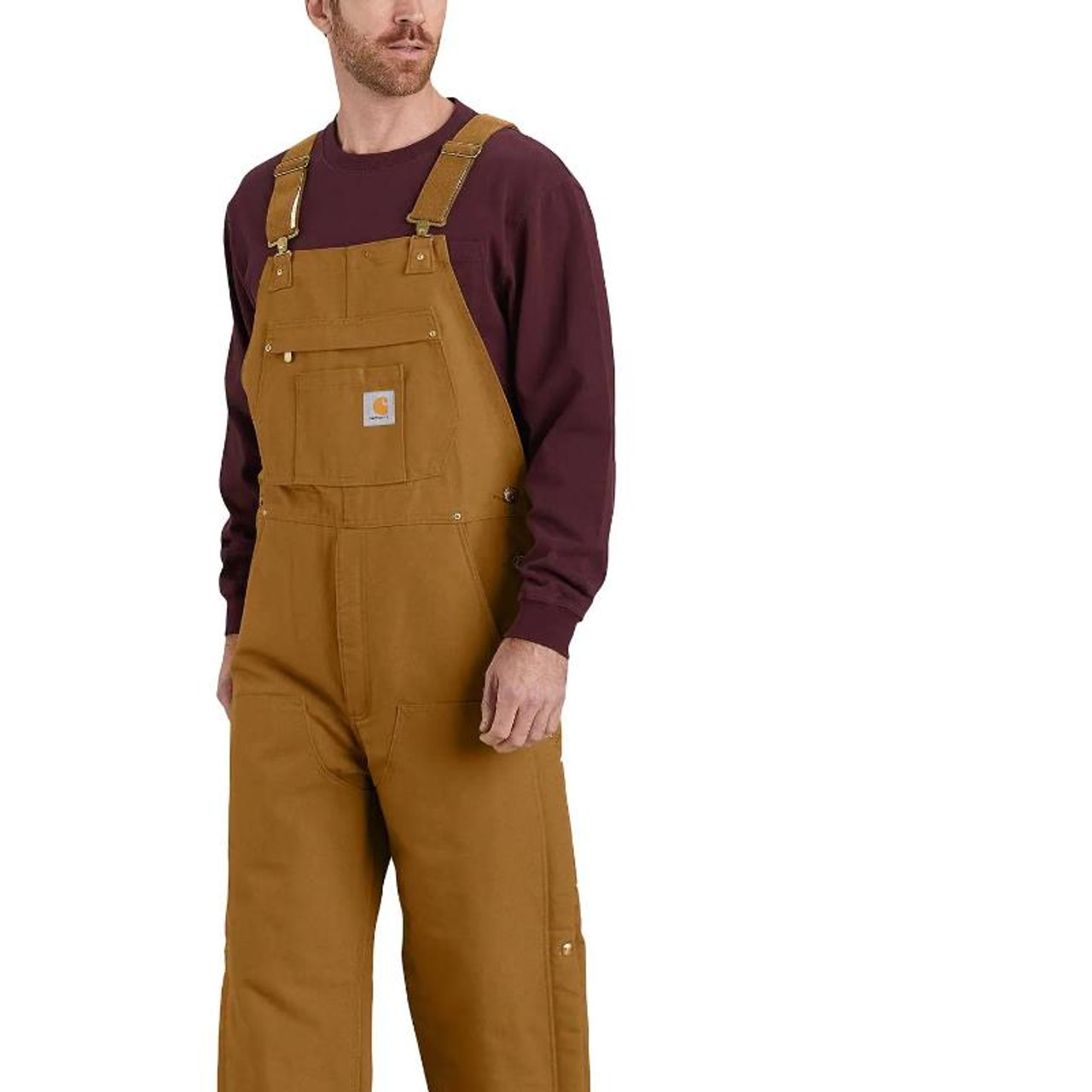 Carhartt Loose Fit Firm Duck Insulated Bib Overall - Presleys Outdoors