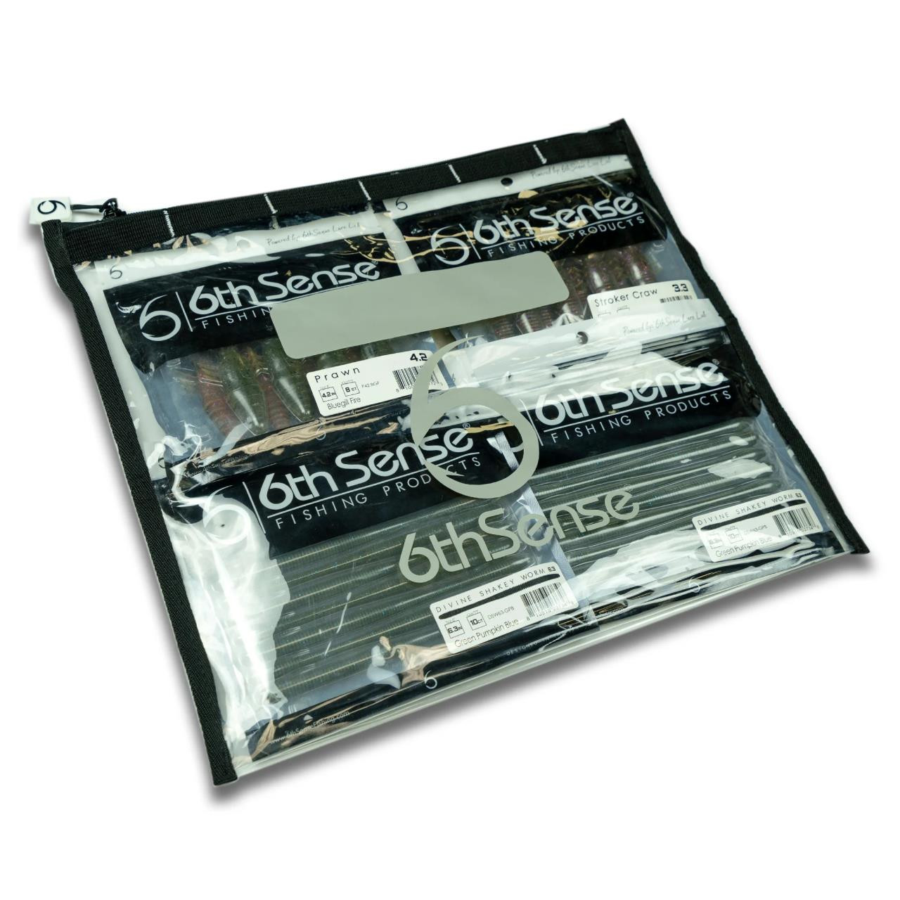 6th Sense BaitZip Pro Gusseted Tackle Storage Bag - Black