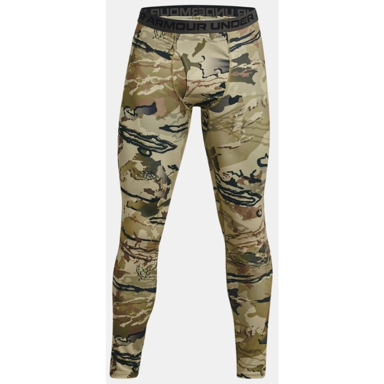 Under Armour Compression Pants Mens L Camo Leggings Heatgear 3/4 Base Layer